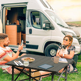 Square Portable Carbon Steel Camping Table
