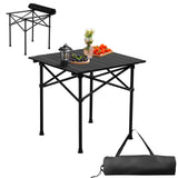 Square Portable Carbon Steel Camping Table