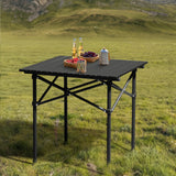 Square Portable Carbon Steel Camping Table