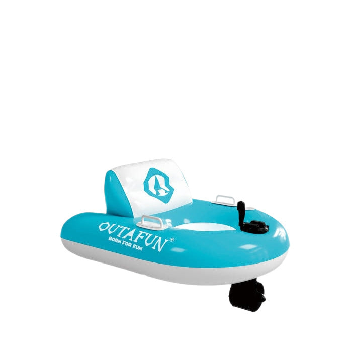 New electric single-person inflatable water float propeller, automatic propulsion, and rotatable swimming ring.