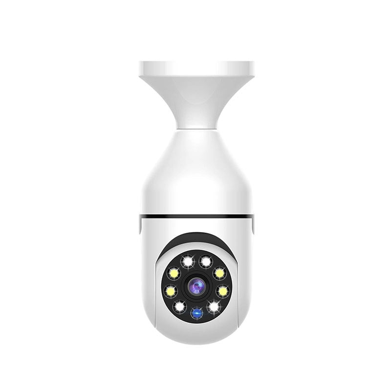E27 LED Camera with Night Vision, Infrared, Wireless, 360-Degree Rotating, WIFI Monitoring, Home Security, 1080p HD